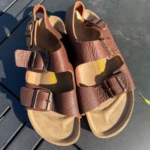 BIRKENSTOCK LEATHER SANDALS